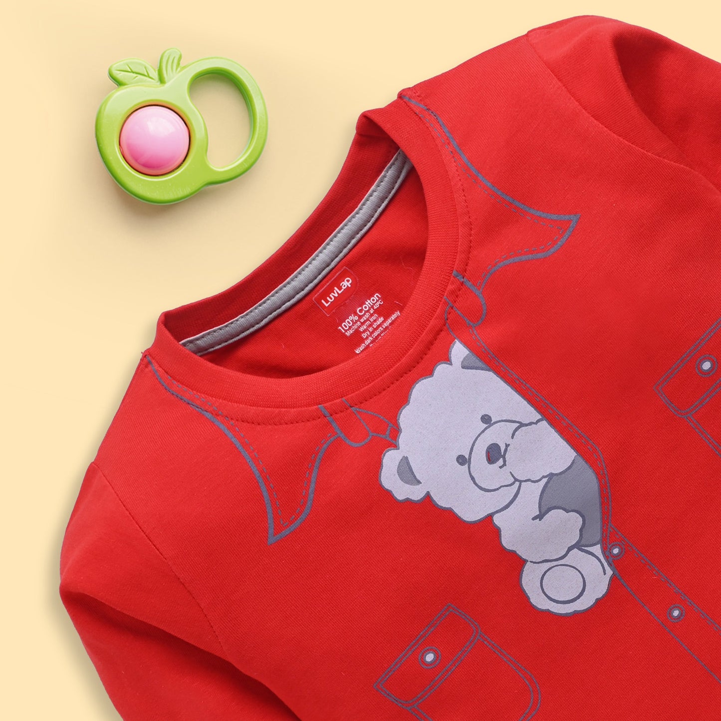 Baby Boys Pack Of 3 Full Sleeve T-Shirt & Pyjama Set 100% Cotton
