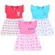 Baby Girls Pack Of 3 Half Sleeve Frock 100% Cotton