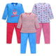 Baby Girls Pack Of 3 Full Sleeve Top & Pyjama Set 100% Cotton
