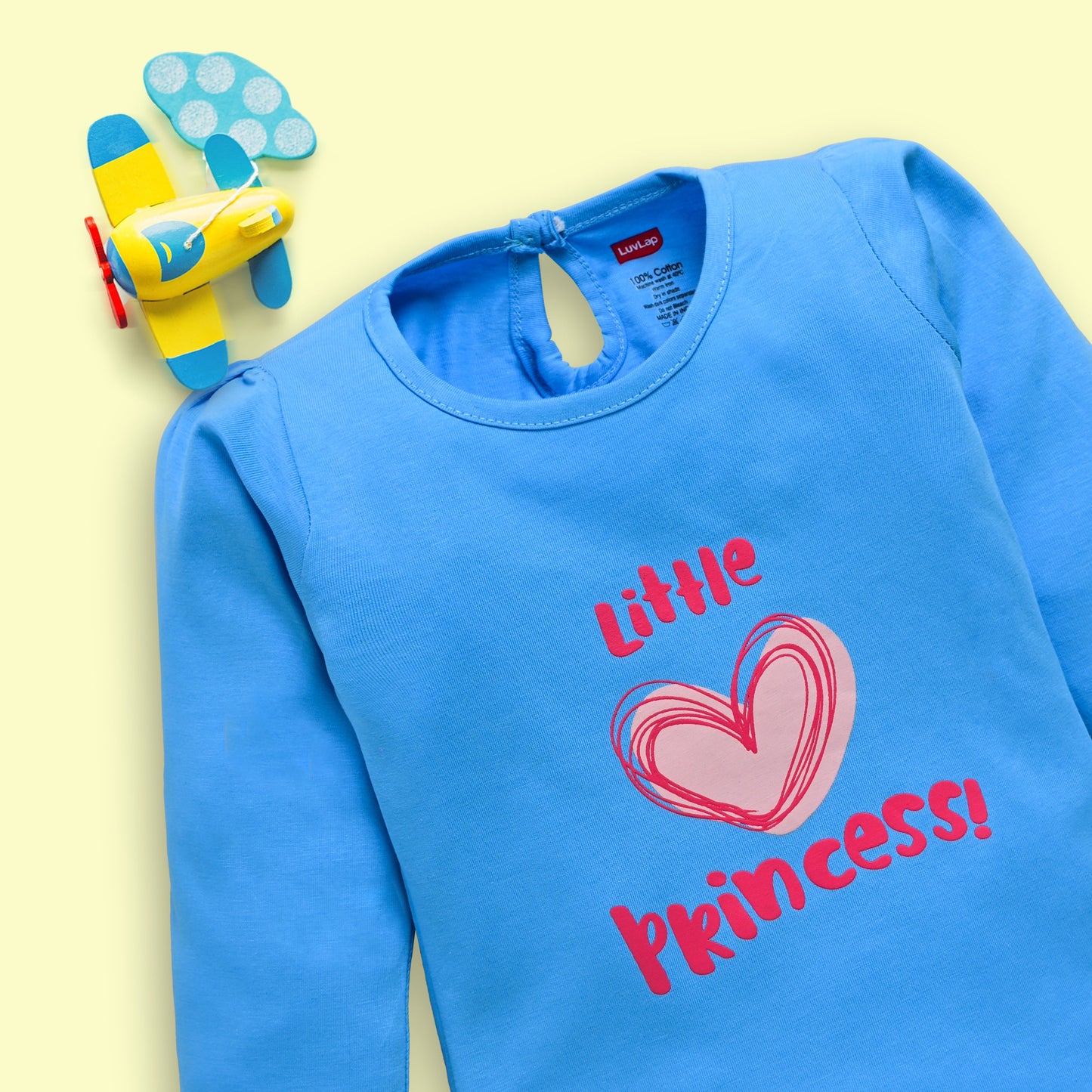 Baby Girls Pack Of 3 Full Sleeve Top & Pyjama Set 100% Cotton