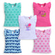 Baby Girls Pack Of 5 Half Sleeve Top 100% Cotton