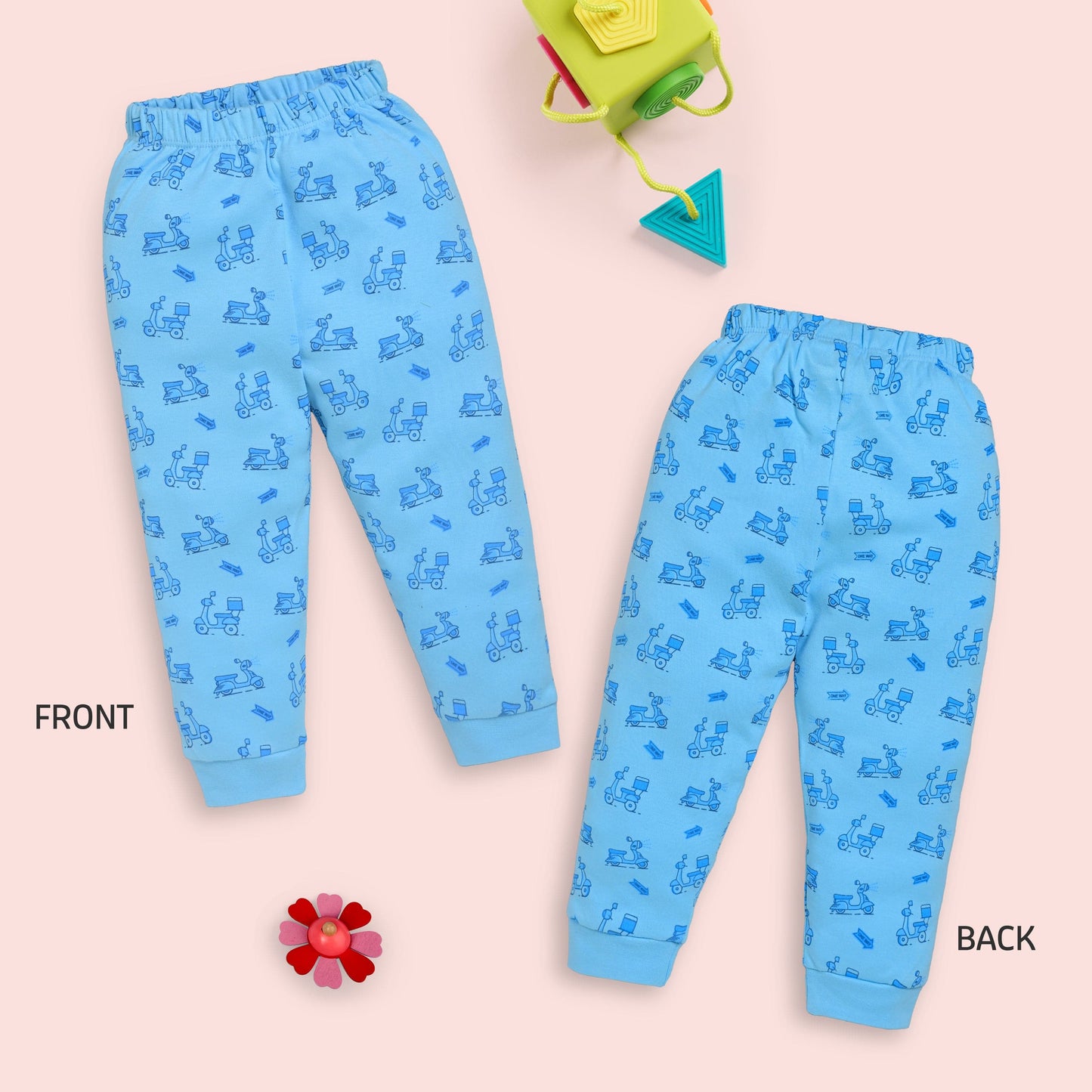 Baby Boys & Baby Girls Pack Of 3 Pyjama 100% Cotton