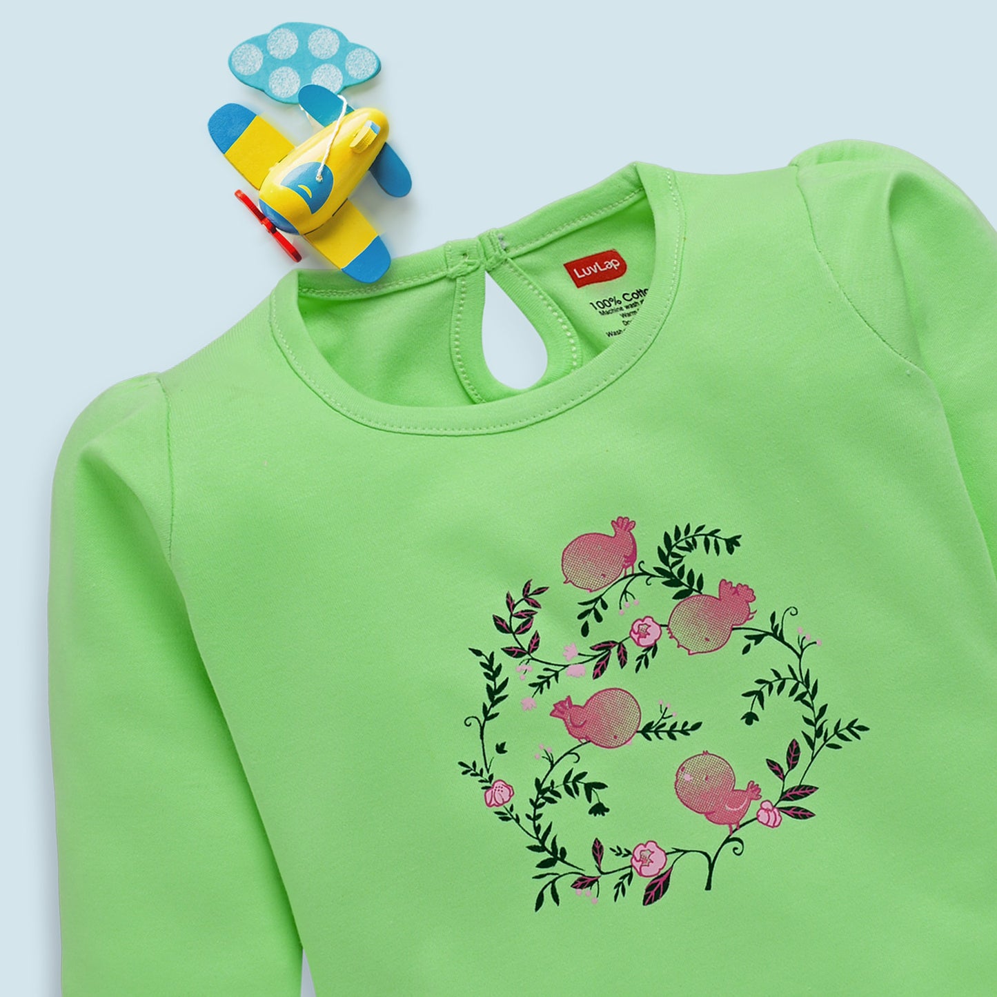 Baby Girls Pack Of 4 Full Sleeve Top 100% Cotton