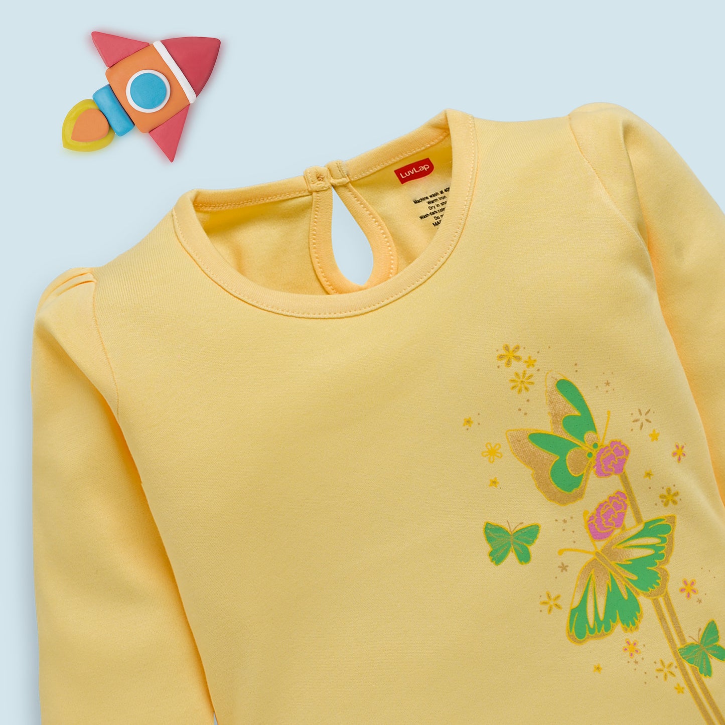 Baby Girls Pack Of 4 Full Sleeve Top 100% Cotton