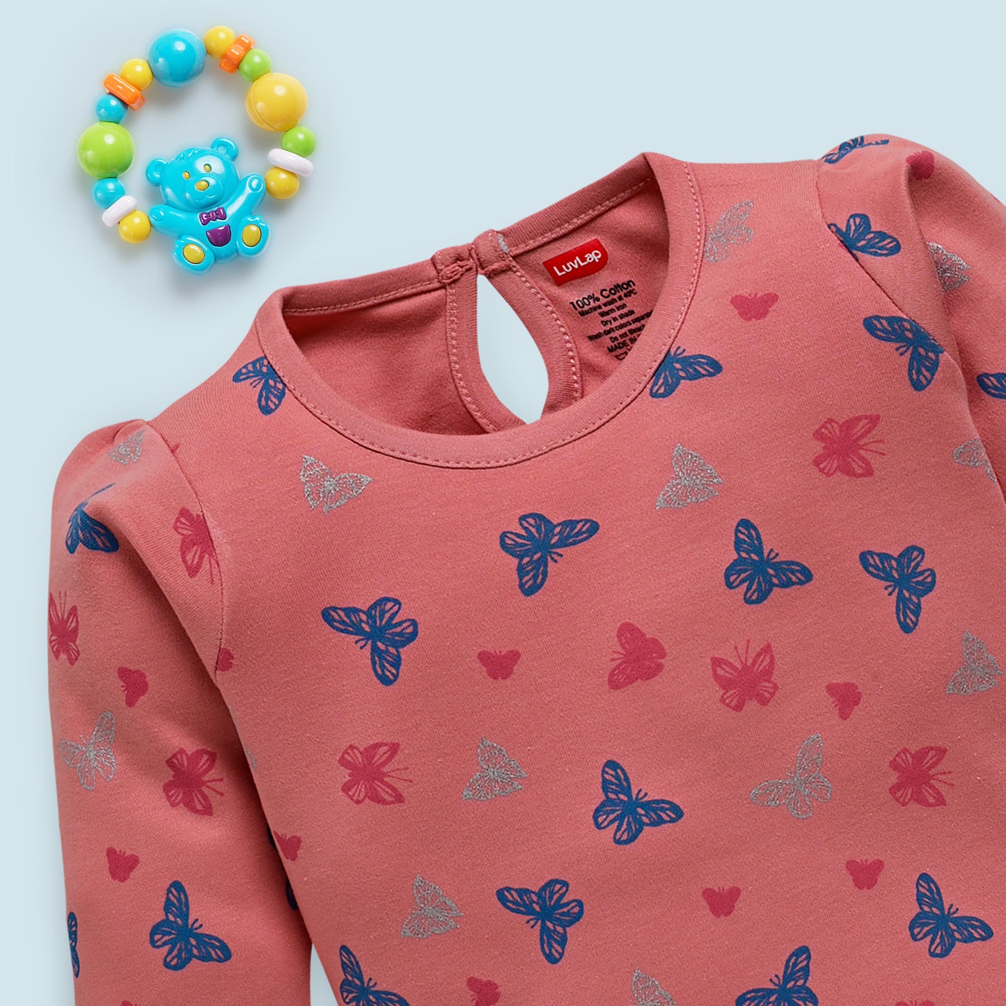 Baby Girls Pack Of 4 Full Sleeve Top 100% Cotton