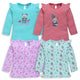 Baby Girls Pack Of 4 Full Sleeve Top 100% Cotton