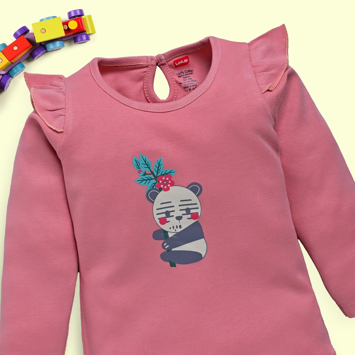Baby Girls Pack Of 4 Full Sleeve Top 100% Cotton