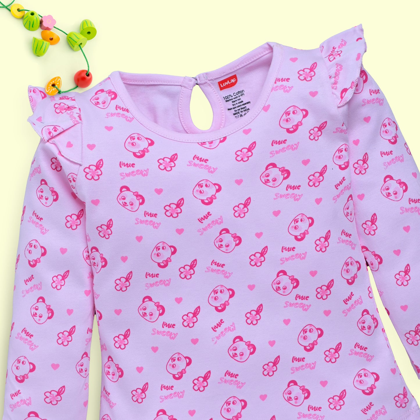 Baby Girls Pack Of 4 Full Sleeve Top 100% Cotton