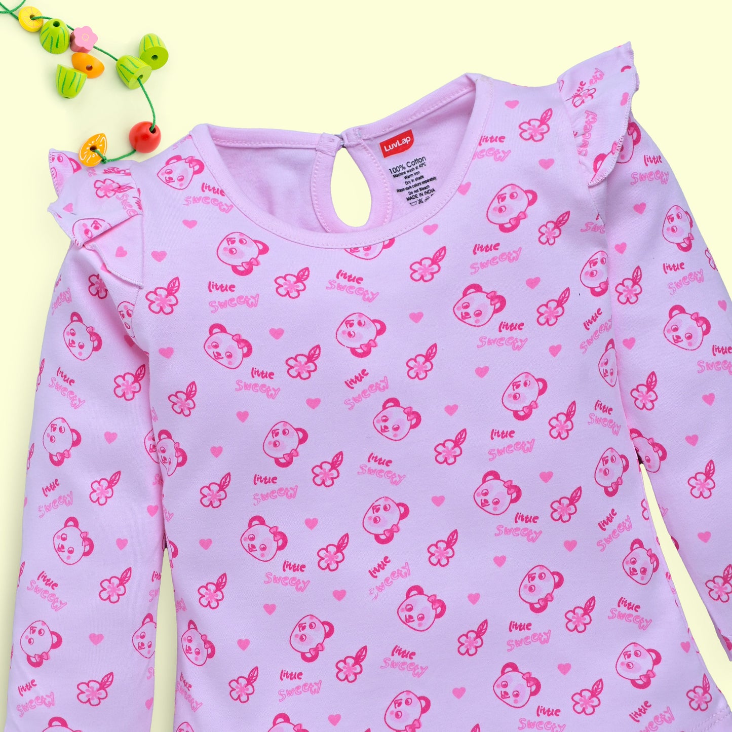 Baby Girls Pack Of 4 Full Sleeve Top 100% Cotton