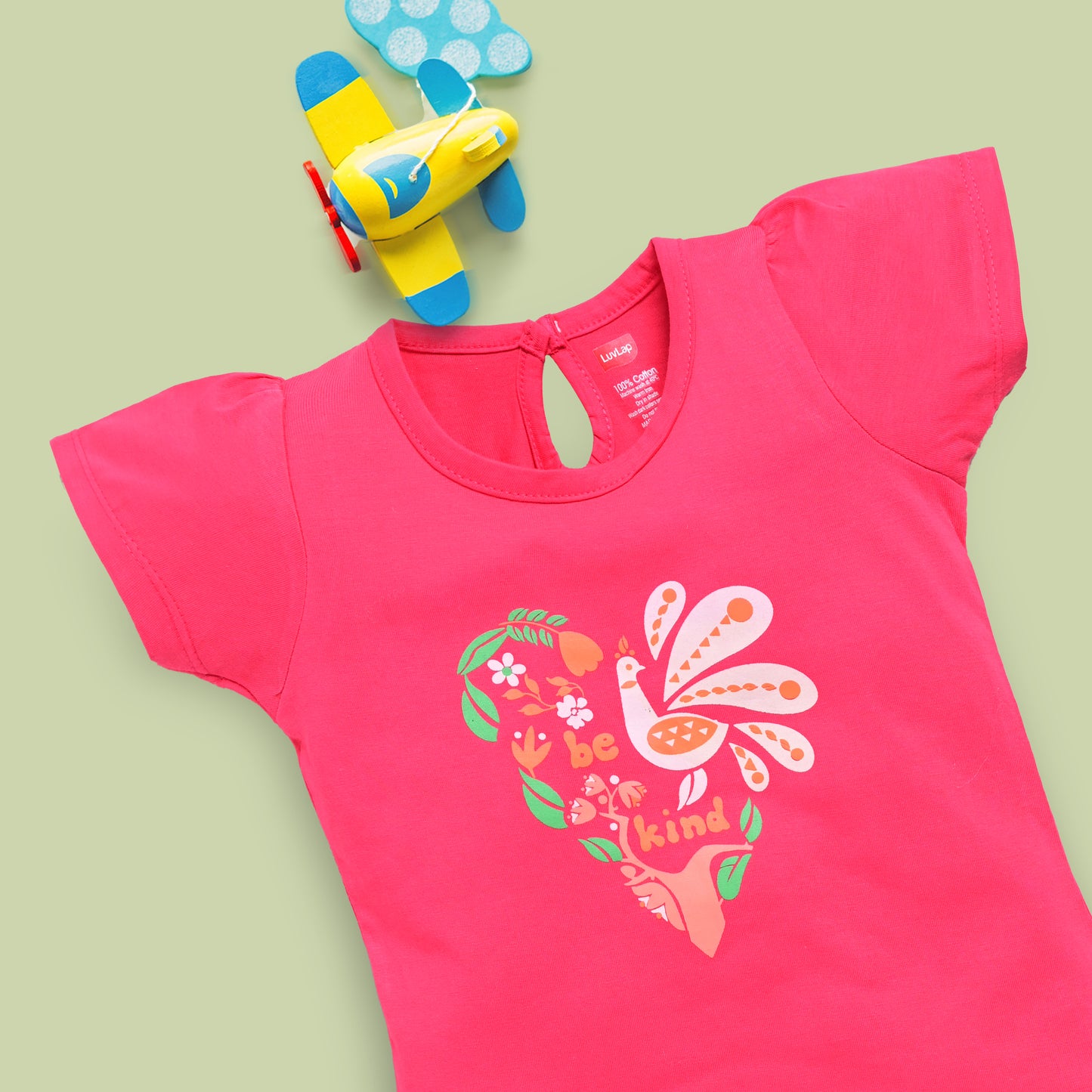 Baby Girls Regular Fit 100% Cotton Half Sleeves Girls Top CoSets Pack Of 3