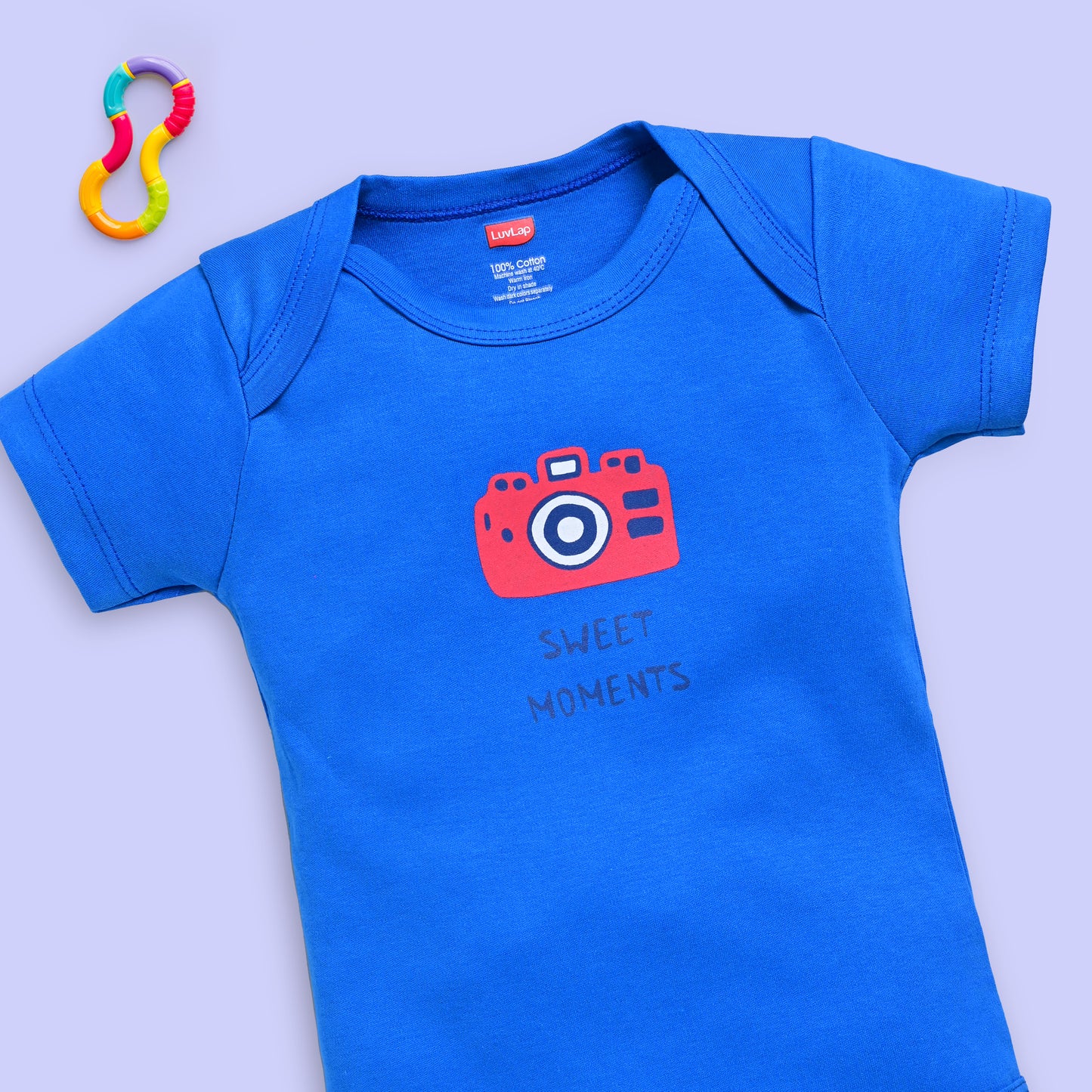 Baby Boys and Girls 100% Cotton Half Sleeve Romper/Bodysuit Pack Of 4