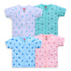 Baby Boys & Baby Girls Pack Of 4 Half Sleeve Jhabla, 100% Cotton