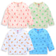 Boys & Girls Regular Fit 100% Cotton Full Sleeves Jhabla Pack Of 4, Off White, Light Peach, White & Baltic Sea