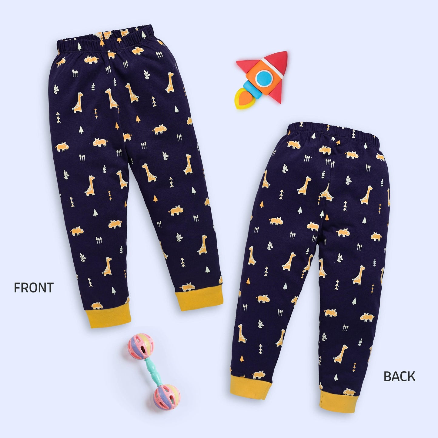 Baby Boys & Baby Girls Pack Of 3 Pyjama 100% Cotton