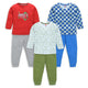 Baby Boys Pack Of 3 Full Sleeve T-Shirt & Pyjama Set 100% Cotton