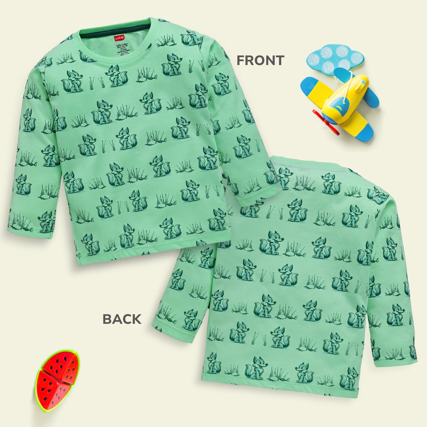 Baby Boys Pack Of 4 Full Sleeve T-Shirt 100% Cotton