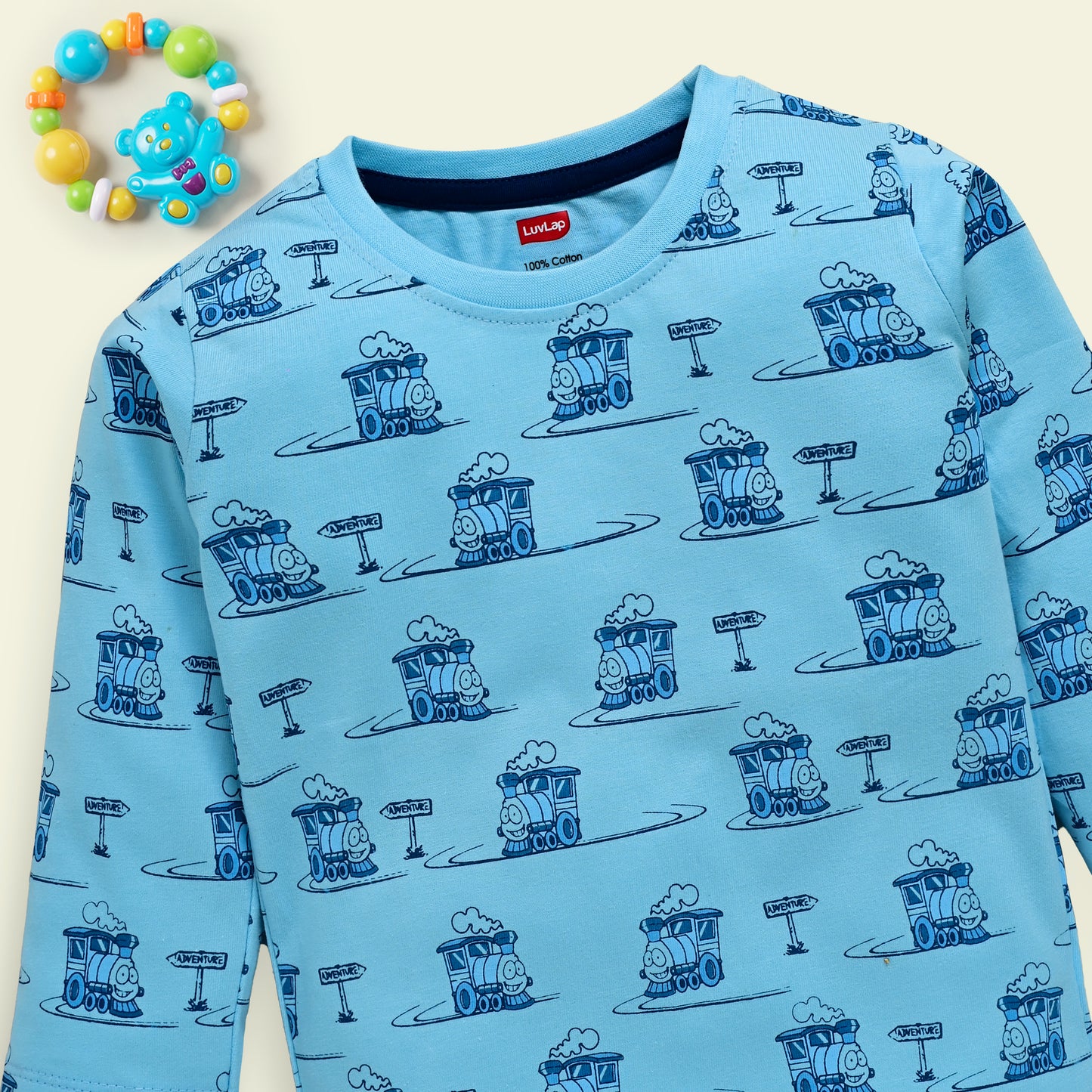 Baby Boys Pack Of 4 Full Sleeve T-Shirt 100% Cotton