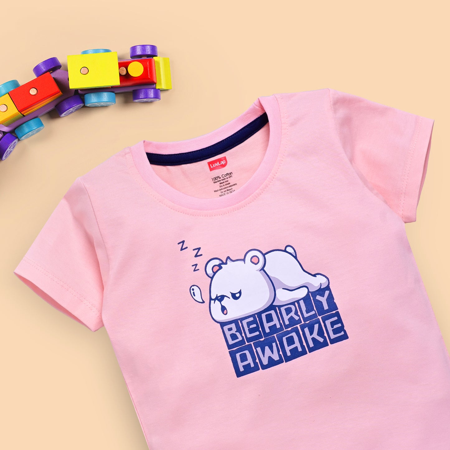 Baby Boys Regular Fit 100% Cotton Half Sleeves Boys T-Shirts and & Shorts Sets Pack Of 3, Pink Rose, Navy & Lime Green