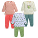 Baby Girls Pack Of 3 Full Sleeve Top & Pyjama Set 100% Cotton