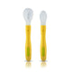 Fun Club Baby Silicone Spoon Set, BPA Free, FDA Approved, 2 pcs, Green