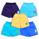 Baby Boys & Girls Regular Fit 100% Cotton Shorts Pack Of 5, Steel Grey, Teal, Blue Radiance, Gold & Supra