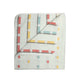 Baby Cotton Quilts Cum Wrappers, White Apple