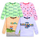 Baby Boys Regular Fit 100% Cotton Full Sleeves Boys T-Shirts Sets Pack Of 4, Paradise Green, Pink Rose, White & Mango
