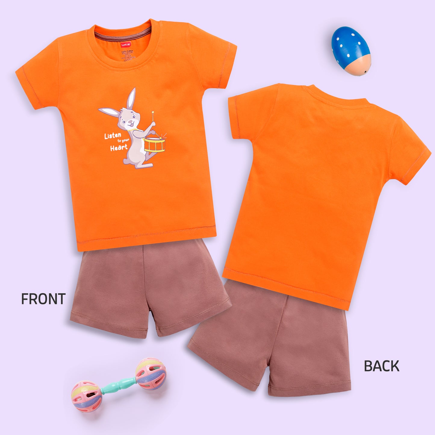Baby Boys Regular Fit 100% Cotton Half Sleeves Boys T-Shirts and & Shorts Sets Pack Of 3, Supra, White & Saffron