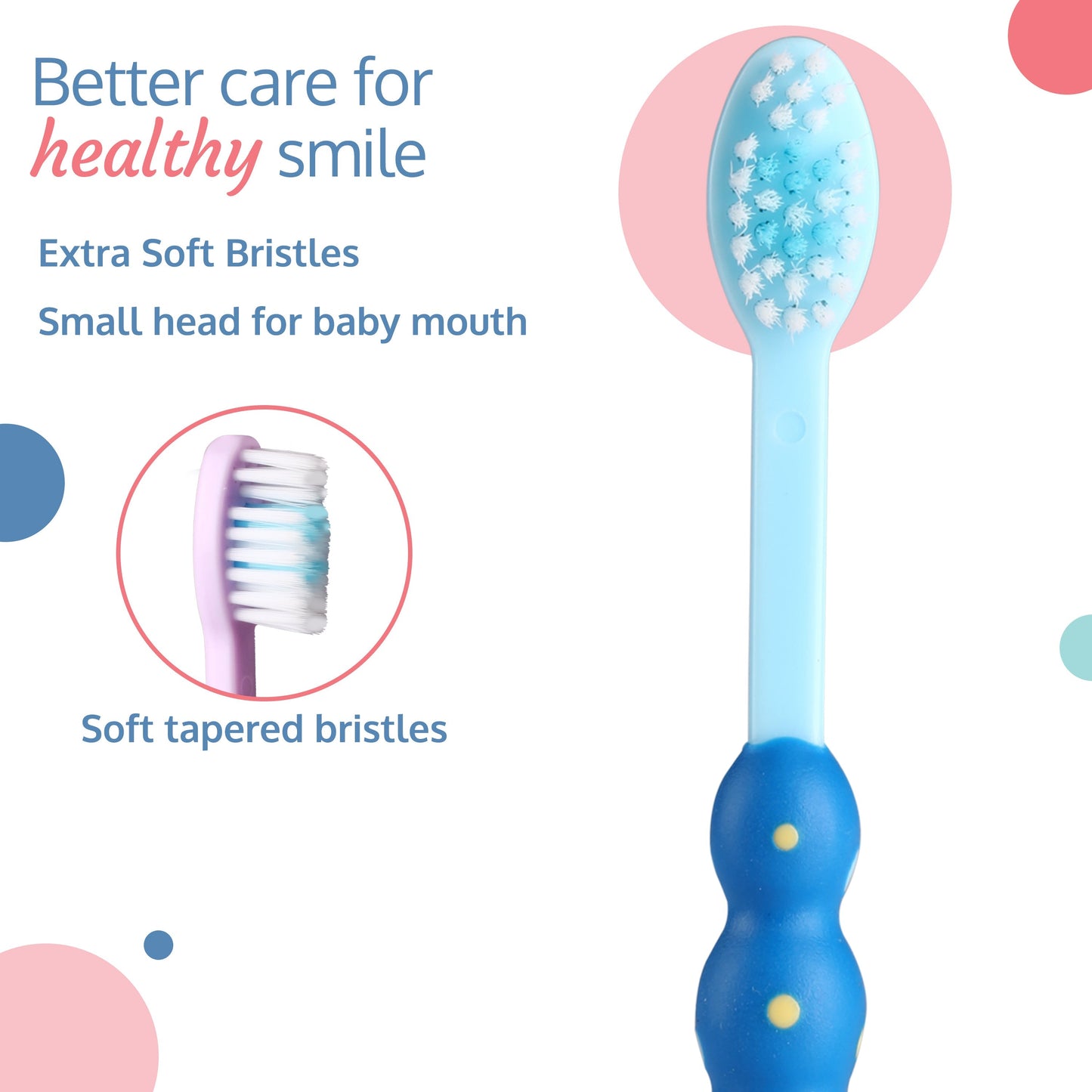 Bubbles Kids Toothbrush (Assorted Colors - Colors may vary)