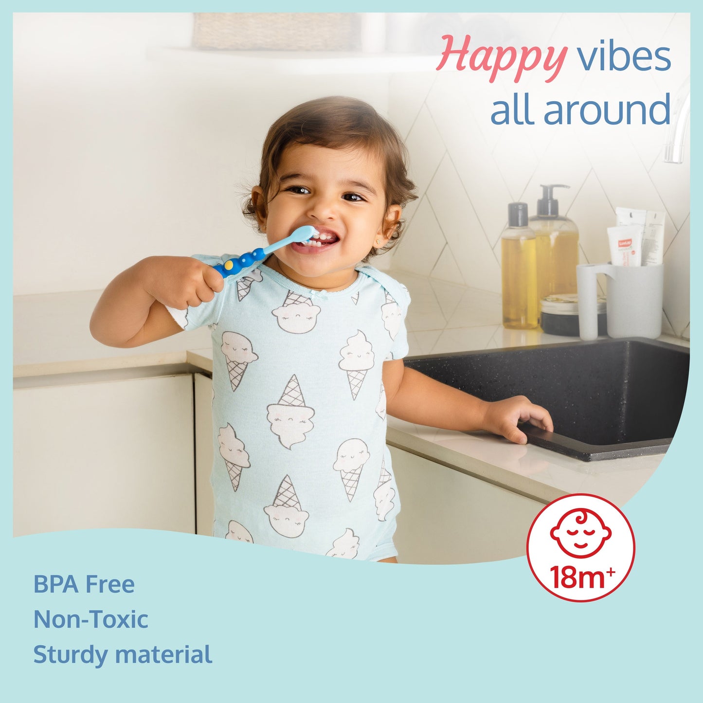 Bubbles Kids Toothbrush (Assorted Colors - Colors may vary)