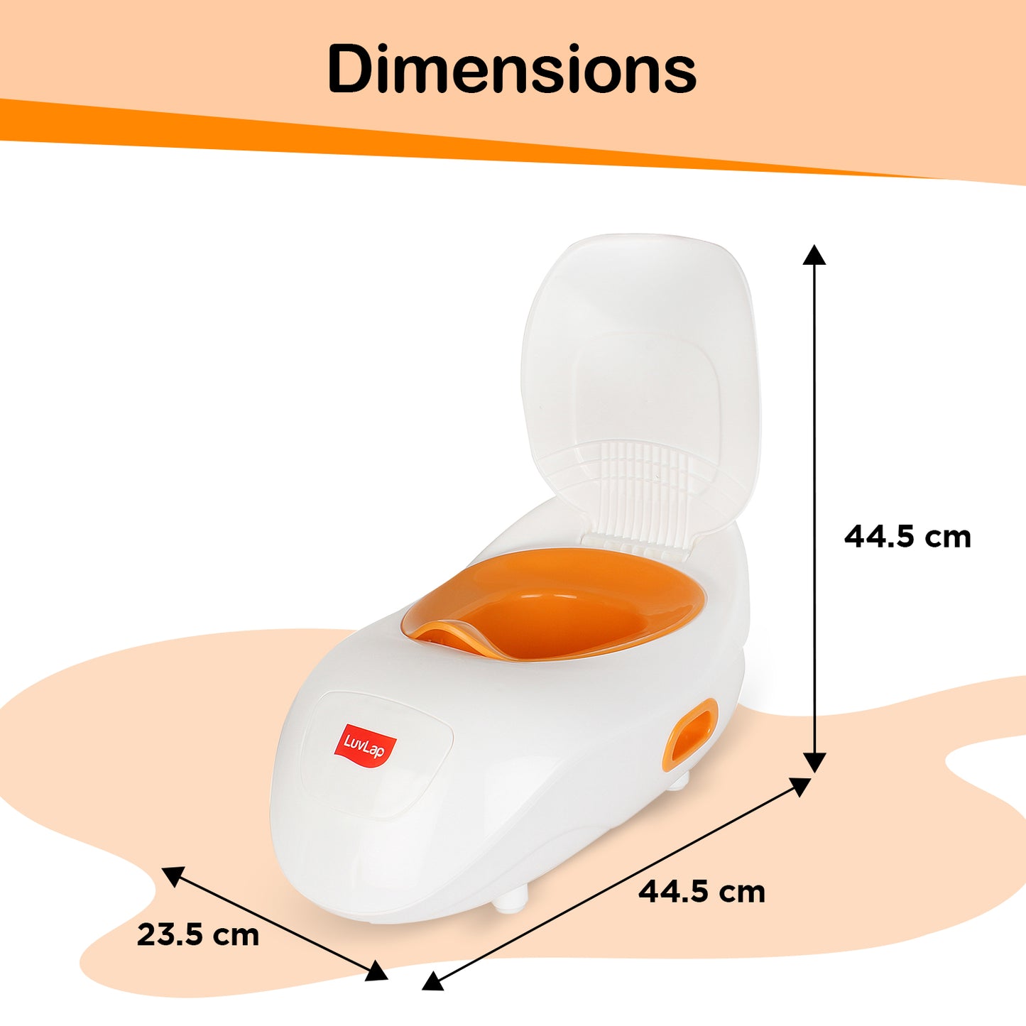 Elegant Baby Potty Seat, Orange