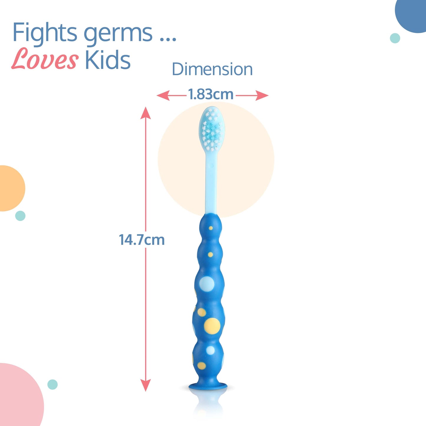Bubbles Kids Toothbrush (Assorted Colors - Colors may vary)