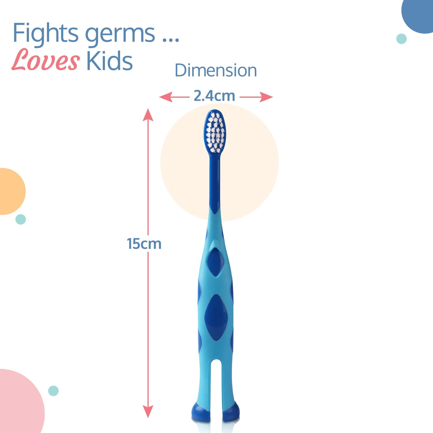 Tiny Giffy Kids Toothbrush (Assorted Colors, Colors may vary)