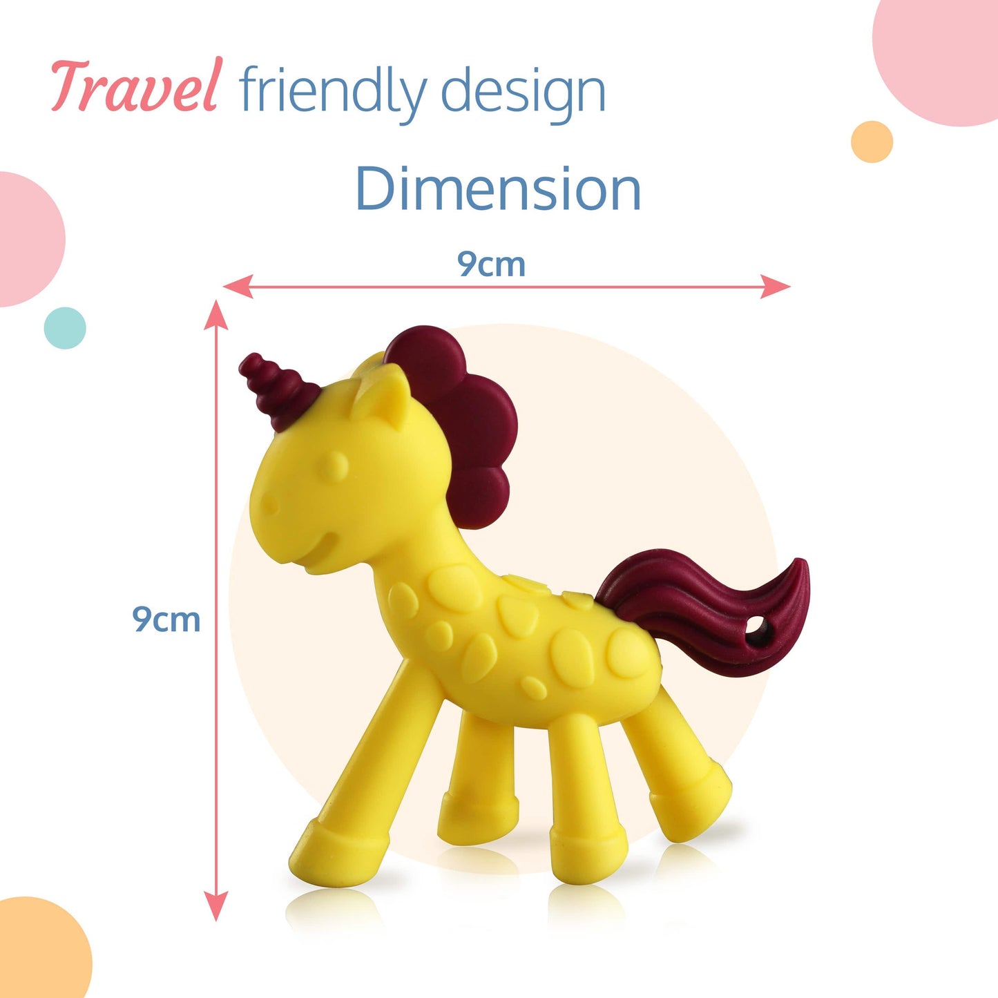 Silicone Teether (Yellow & Purple)