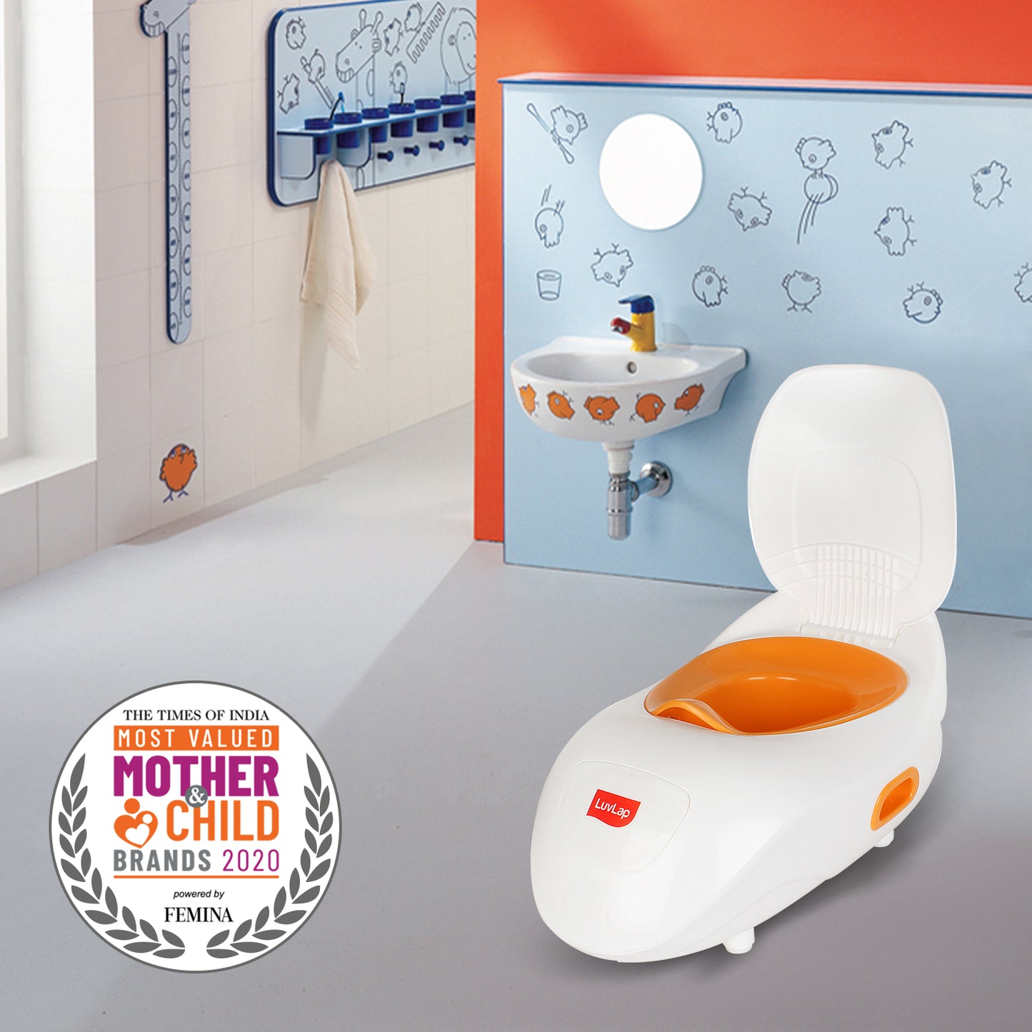 Elegant Baby Potty Seat, Orange