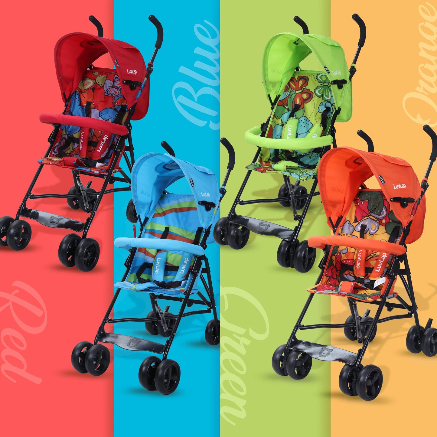 Tutti Frutti Baby Stroller Buggy, Black