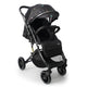 Alpha Baby Stroller/Pram, One Fold, Travel Friendly, 5 Point Safety Harness, Reversible Handle bar, Multilevel Recline & Adjustable footrest, Extendable Canopy, for Babies 0-3 Years (Black)