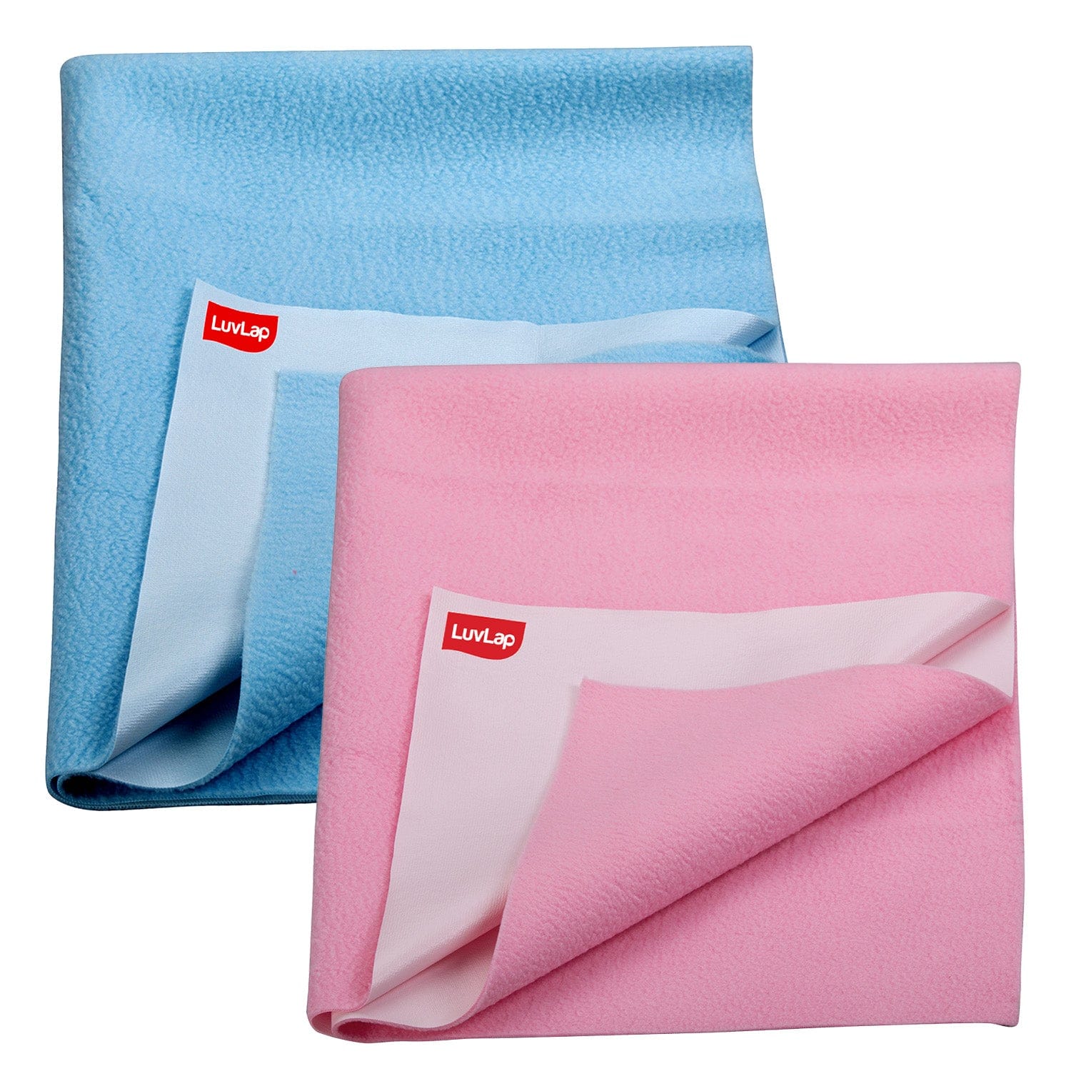 Dry Sheet- Sky Blue Baby Pink, 0m+ Small 50 x 70cm, Pack of