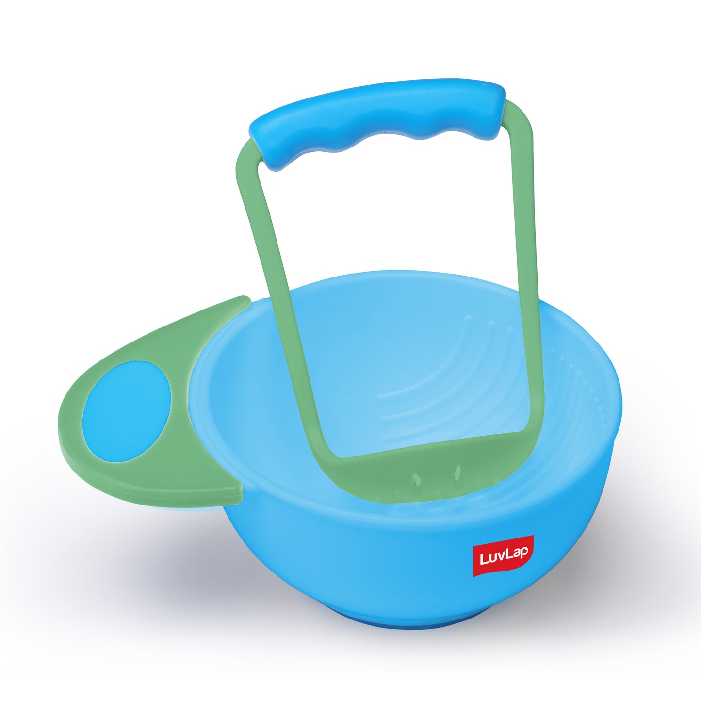 Baby Food Grinding Cum Feeding Bowl, Green & Blue
