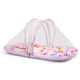 LuvLap Net Pillow Mattress Pink Butterfly Print