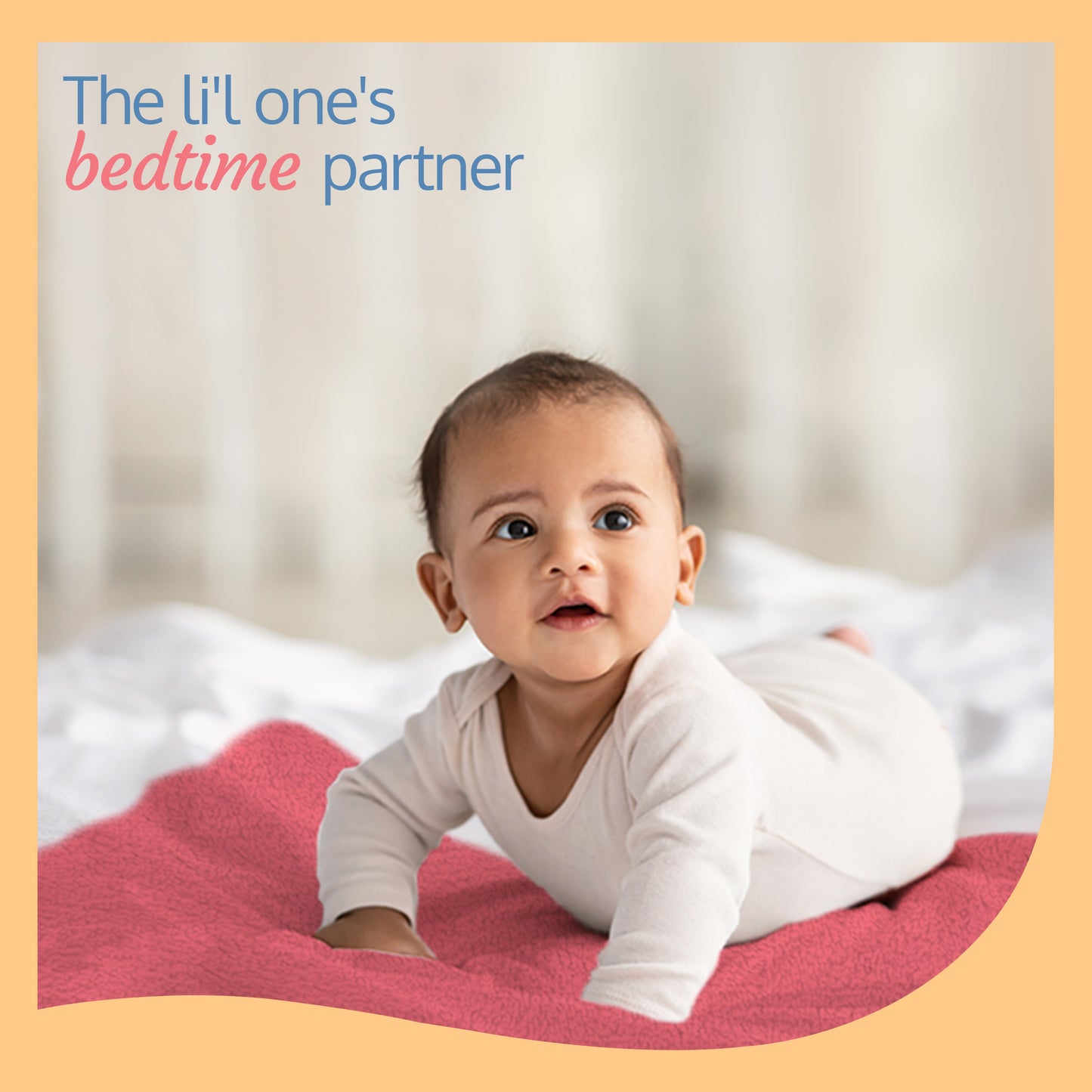Instadry Baby Bed Protector, Salmon Rose, Medium