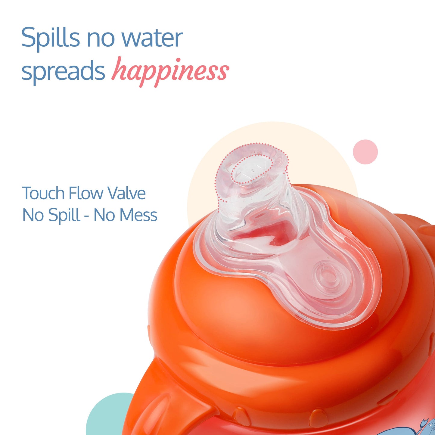 Hippo Spout Cup, 225Ml, Orange