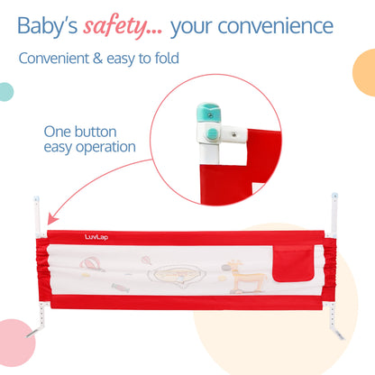 Comfy Baby Bed Rail, Red