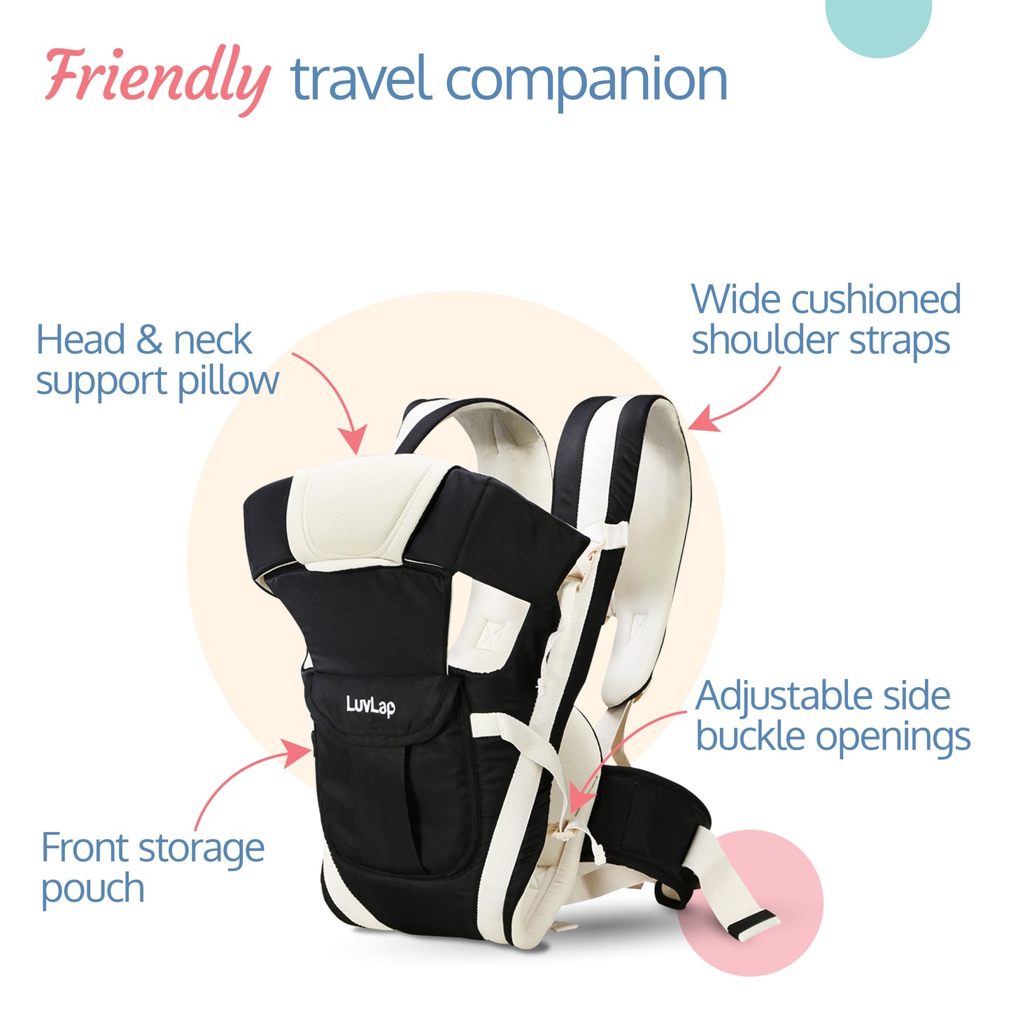 Elegant Baby Carrier, Black
