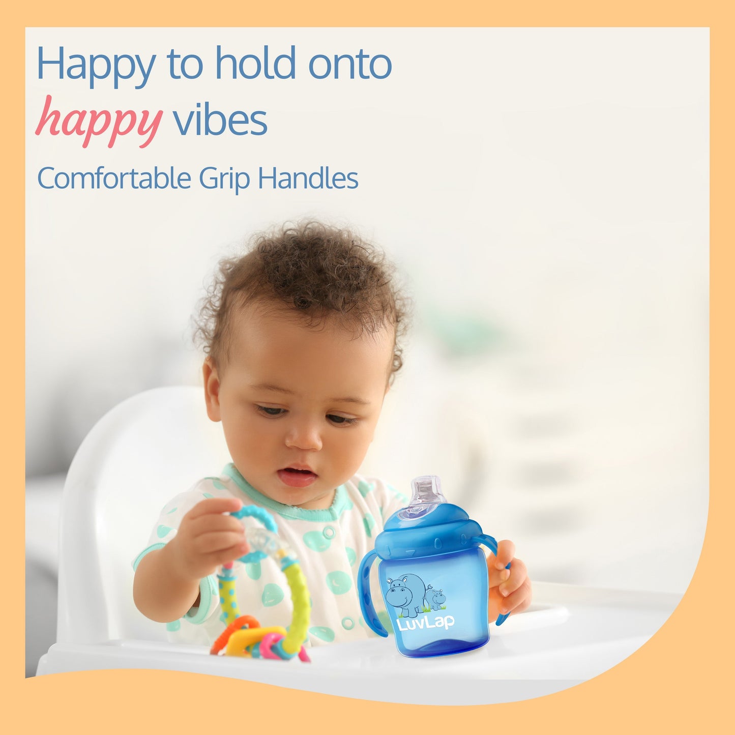 Hippo Spout Sipper for Infant/Toddler, 225ml (Blue)