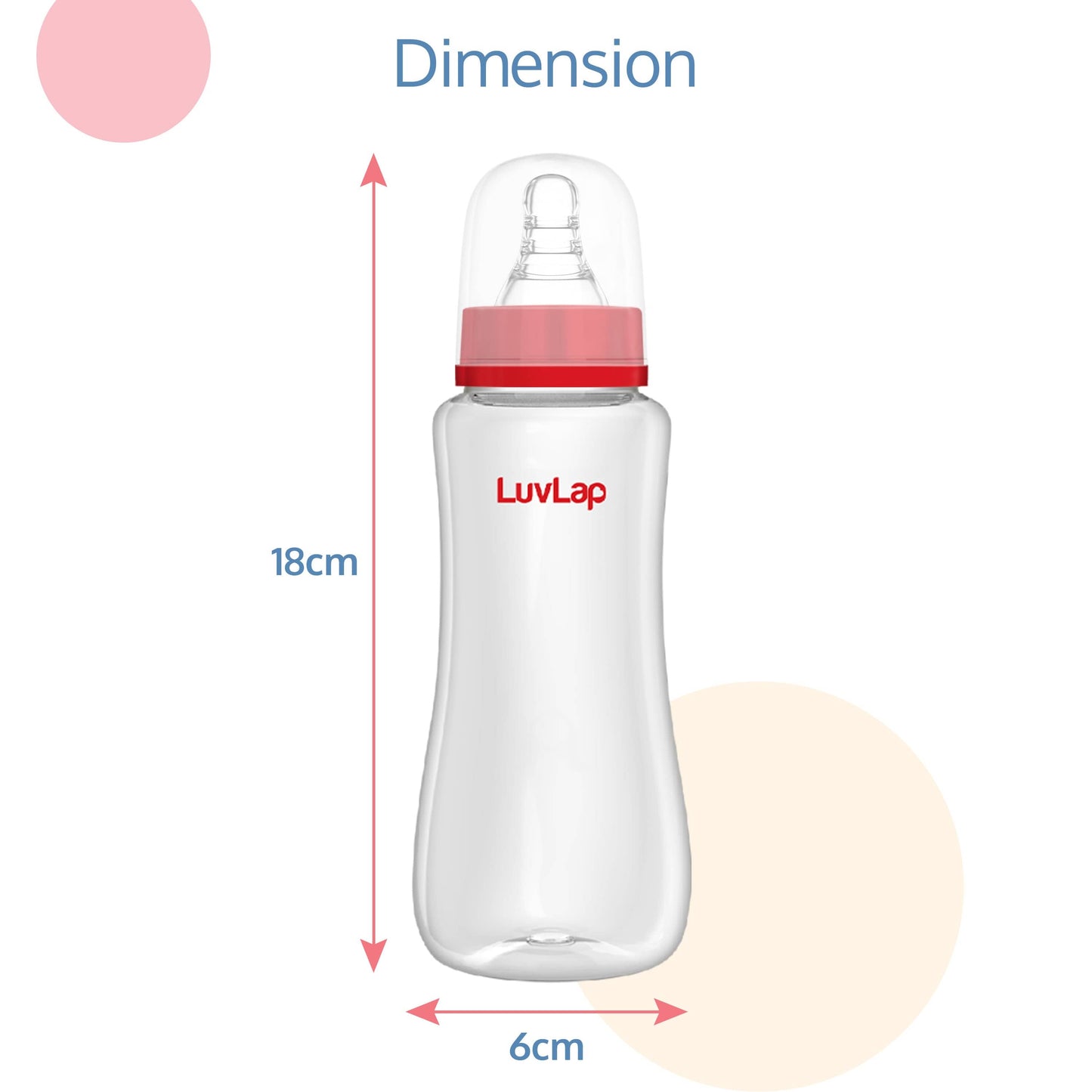 Anti-Colic Slim Neck Essential Baby Feeding Bottle, 250ml
