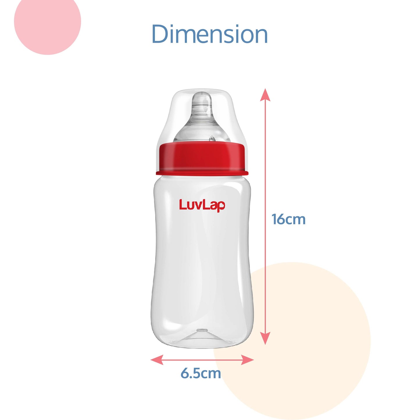 Anti-Colic Wide Neck Natura Flo Baby Feeding Bottle, 250ml