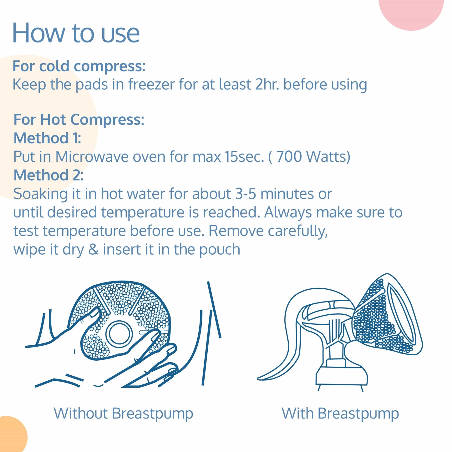 Breast Hot & cold Pad, 2 pc Breast Therapy Pack, Purple