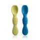Silicone Baby Led Weaning Spoons Set of 2, Baby Training Spoon, Gum Friendly, BPA Free