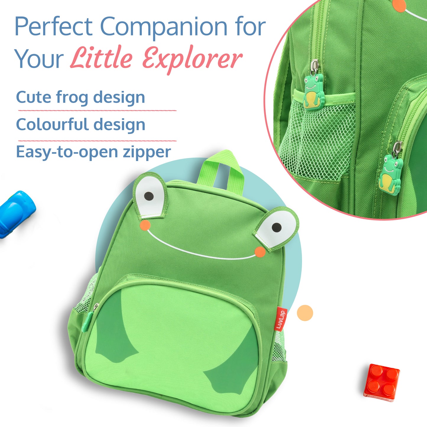 LuvLap Kids' Backpack/Bag, Vibrant designs